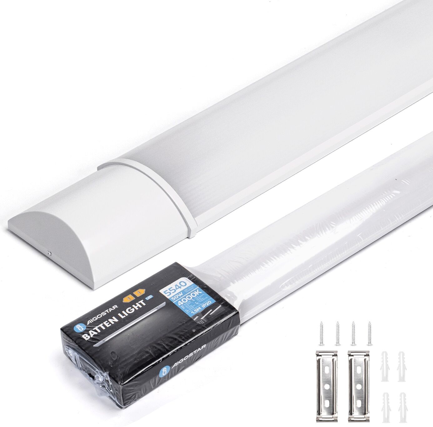 Default Armadura Led 50w 220v Branco 4000k Ip20 5000lm (1,50 Mts)