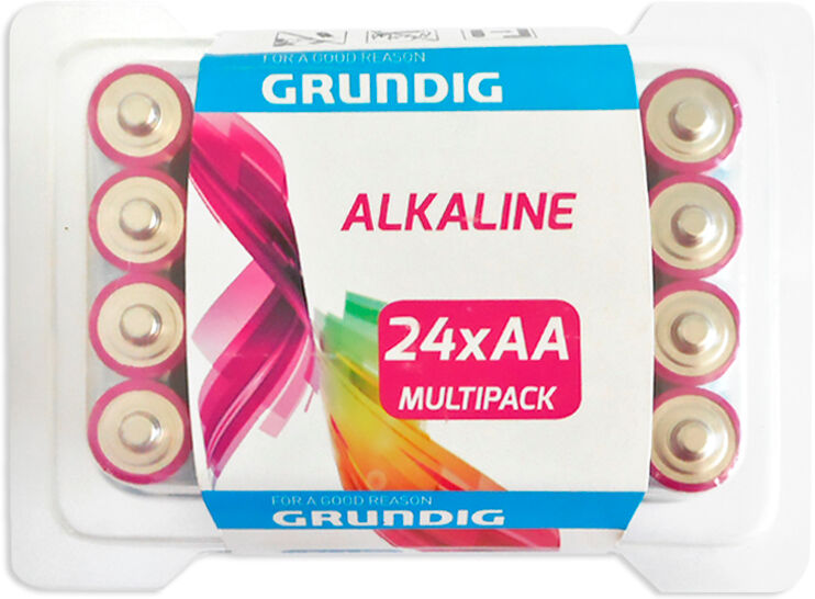 Grundig Pack 24x Pilhas Alcalinas Lr6 Aa 1,5v - Grundig