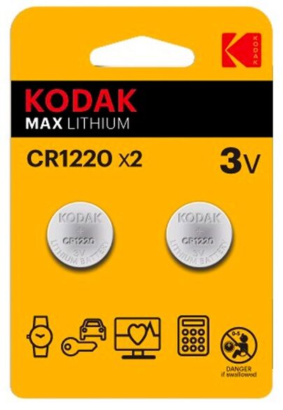 Kodak Blister 2x Pilhas Lithium Cr1220 3v - Kodak