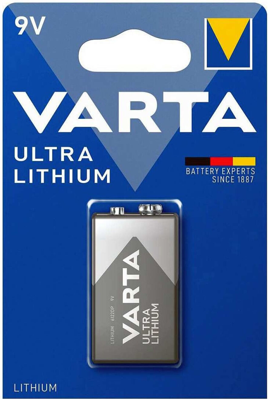 Varta Pilha L�tio 9V (para detector de fumo)