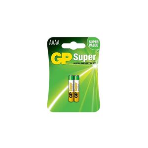 Batteri Gp Super Alkaline Aaaa 25a/lr61 2st/fp