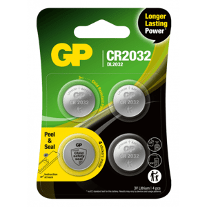 GP Batteries knappcell Litium CR2032 4-pack
