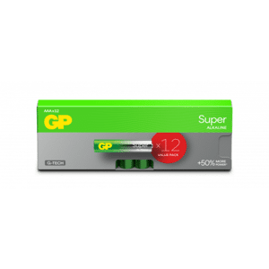 GP Batteries Super Alkaline AAA-batteri 24A/LR03 12-pack