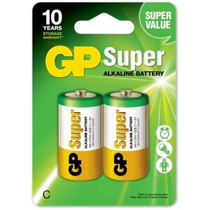 GP Batteries Super Alkaline C-batteri 14A/LR14 2-pack