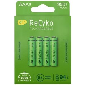 GP Batteries ReCyko AAA-batteri 950mAh 4-pack