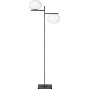 Oluce - Alba Floor 383, Anodic Bronze, Exkl. 2 X E27 Max 60w, Universal Dimmer - Brons - Skärmlampor