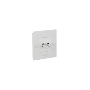 Buster + Punch - Eu 1g Double Toggle Switch - White - White - Vit - Övriga Belysningstillbehör