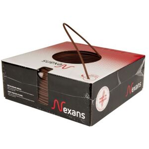 Nexans Fq Easy Installationskabel H07z1-R, 450/750 V 1x2,5 Mm², Brun, Anslutningsdon & Kablar