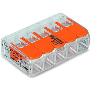 Wago 221-412 Kopplingsklämma 2-Pol, 100-Pack, Installationsmaterial