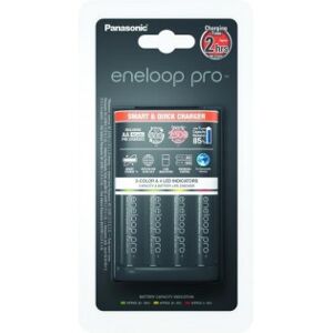 Panasonic Eneloop Pro Bq-Cc55 -Snabbladdare + 4 St Eneloop Pro Aa 2500