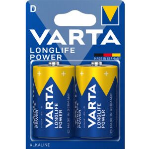 Varta Longlife Power -Alkalibatteri, 2 St D (Lr20) Batterier