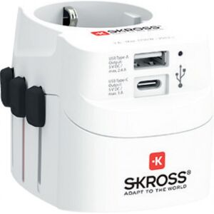 SKROSS Pro Light Usb A&c; -Resadapter Med Usb-A & Usb-C-Port