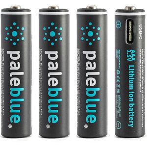 Pale Blue Aaa Usb-C Laddningsbara Batterier 4-Pack