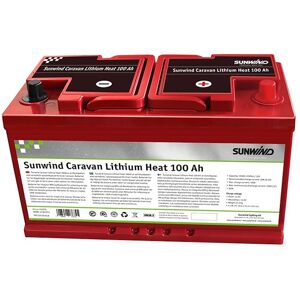 Sunwind Caravan Lithium Heat 100ah Batteri