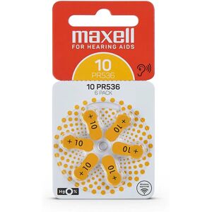 Maxell 10 hörapparatsbatteri 6-pack