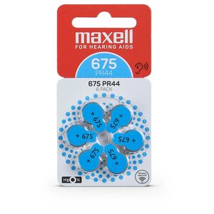 Maxell 675 hörapparatsbatteri 6-pack