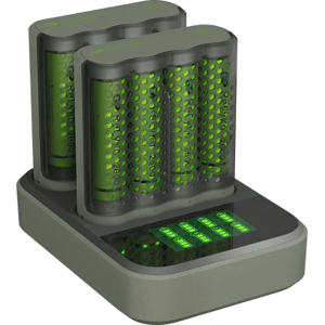 GP Batteries GP ReCyko 2st Speed Batteriladdare med laddstation + 8st AA 2600mAh