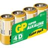 GP Batterier Batteri 13A-S4 LR20, 4-pack