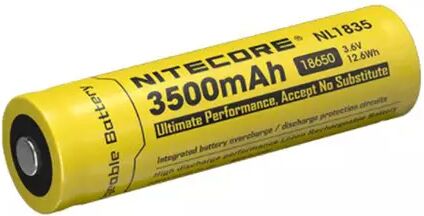 NITECORE 18650 Li-ion - 3500mAh - Batteri