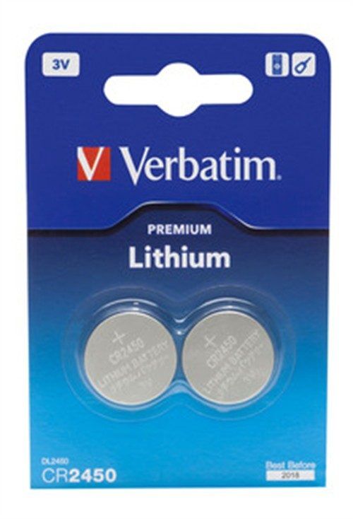 Verbatim CR2450 knappcellsbatterier