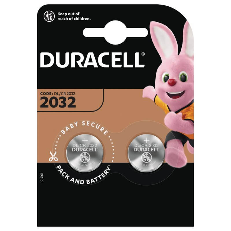 Duracell litiumbatterier 3V 2 st. 2032