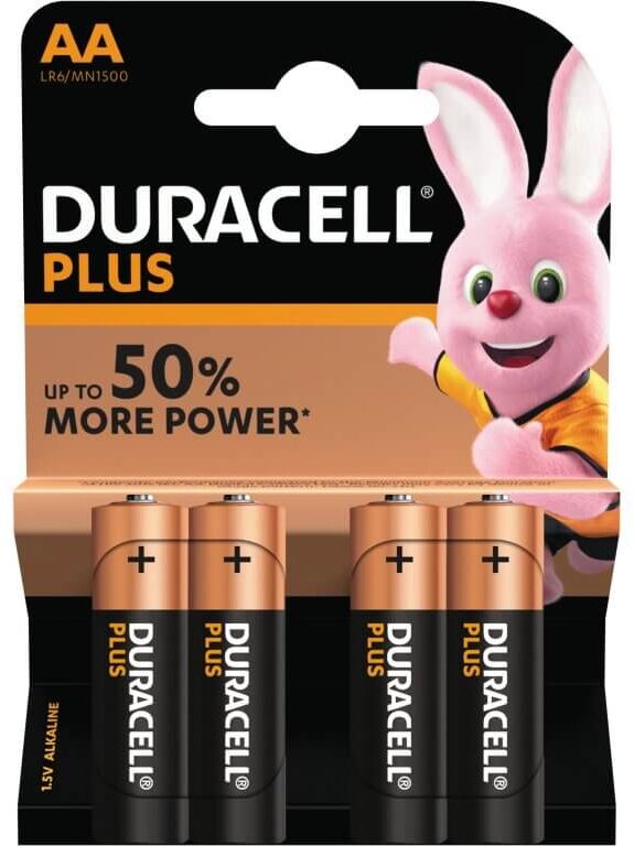 Duracell AA, Duracell Plus Power Batterier 4 st.