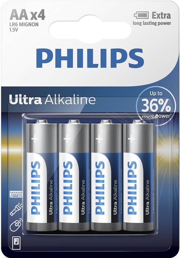 Philips Batteri Ultra Aa/lr6 4-Pack