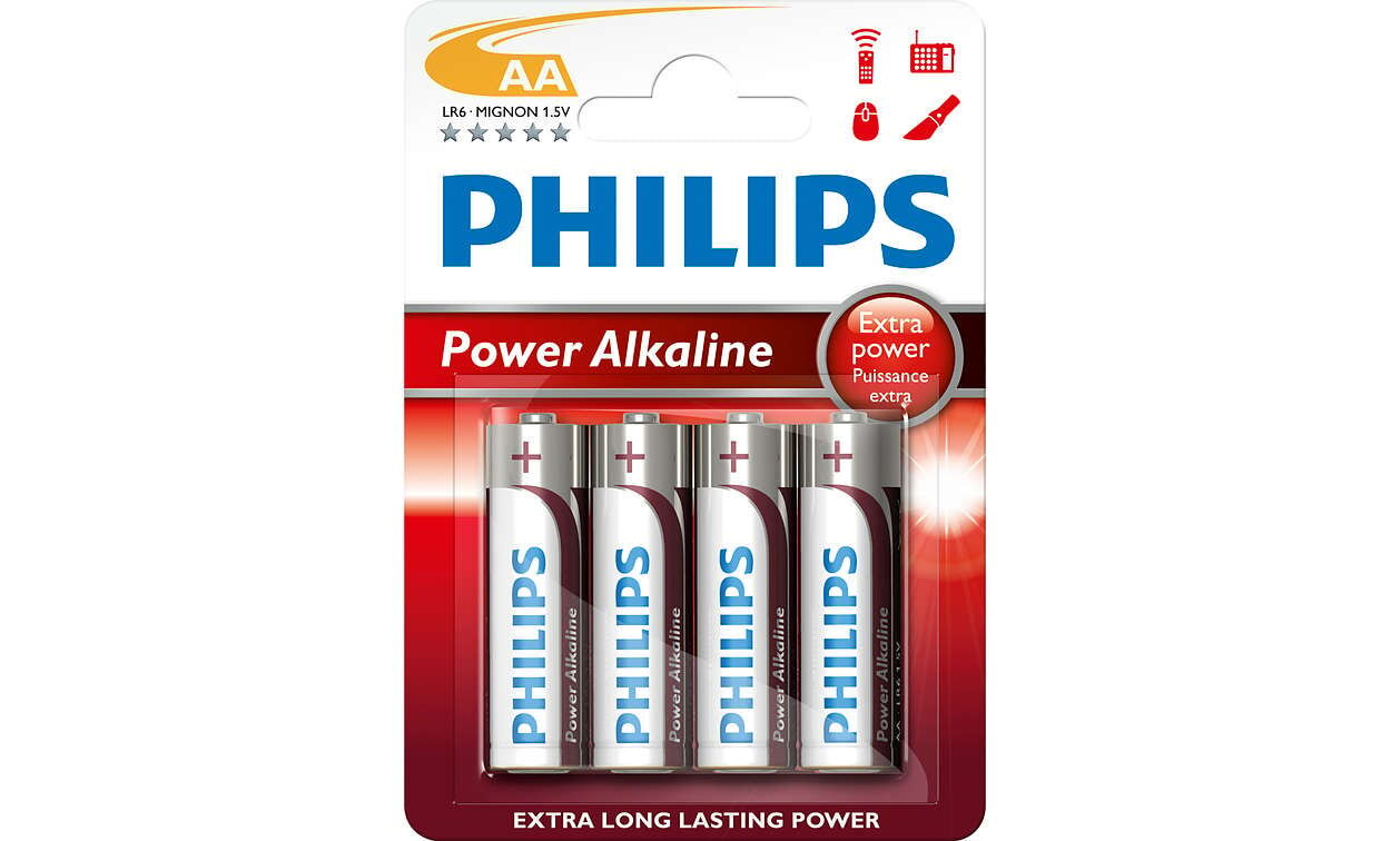 Philips Batteri Philips Aa 1,5v Lr06 4-Pack