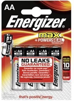 Energizer Batteri ENERGIZER Max AA 4/FP