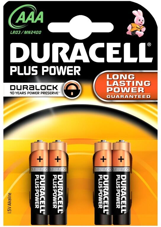 Duracell AAA Duralock Plus Power 4 st Batterier