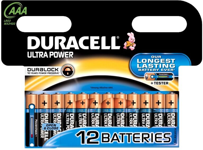 Duracell AAA Ultra Power 12 st Batterier