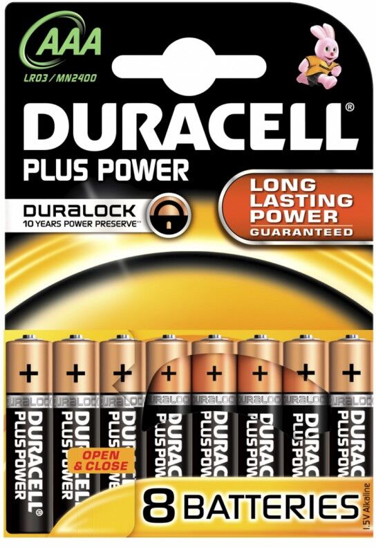 Duracell Plus Power AAA 8 st Batterier