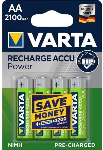 Varta Ready-to-Use Rechargeable - AA - 4 pack