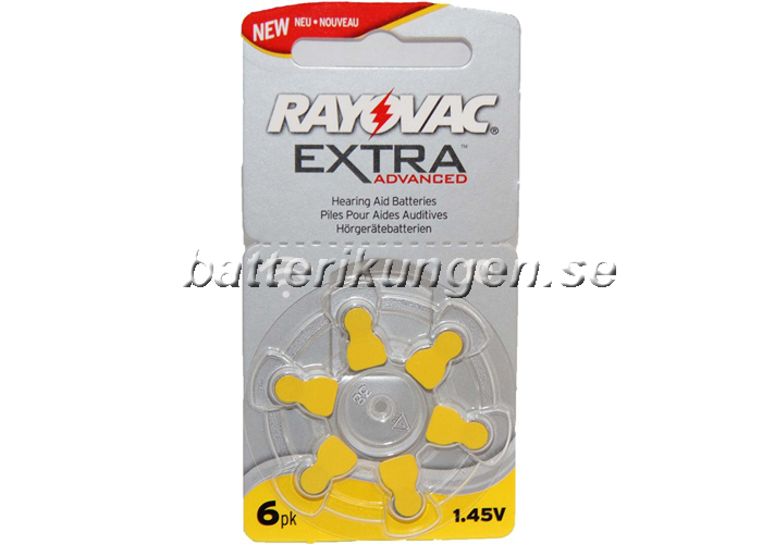 Rayovac A10 hörapparatsbatterier - 8 st