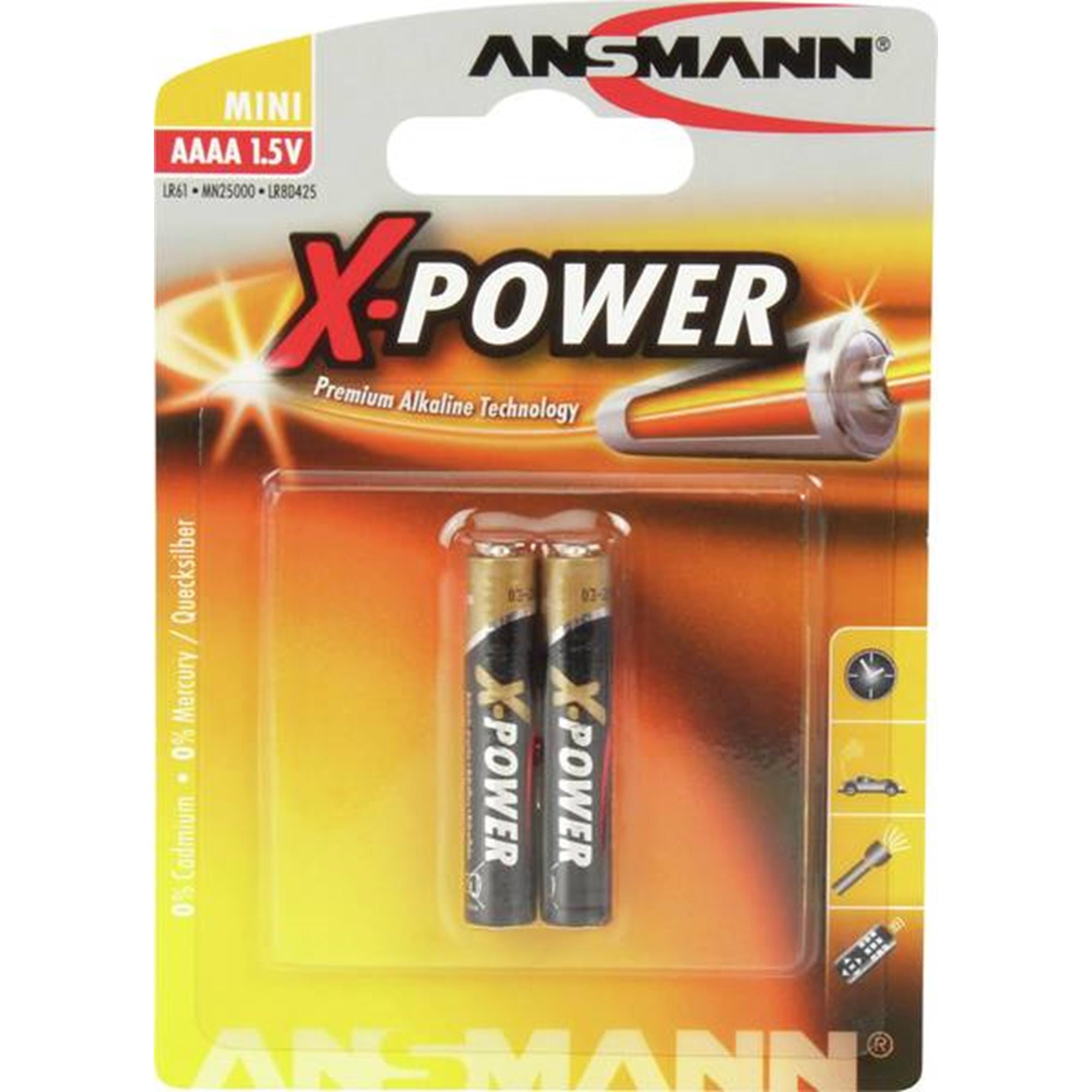 Ansmann Batteri LR61 - AAAA 2-pack (Ansmann)