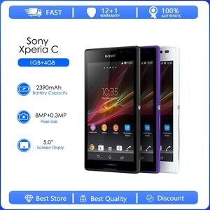 Sony Xperia C HSPA+ C2305 s39h CRefurbished-Original RAM 1GB ROM 4GB GPRS 1080p GPS Wi-Fi 5.0 inch 2390mAh Battery