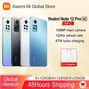 Xiaomi Redmi Note 12 Pro 4G Smartphone Global Version NFC 120Hz AMOLED DotDisplay Snapdragon 732G 108MP Camera 67W Charging