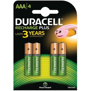 Duracell - S5272 aaa Cell 750Mah Rechargeable Batteries (Pack 4) DURS5272