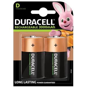 Duracell S3092 D Cell 3000Mah Rechargeable Batteries (Pack 2) DURS3092