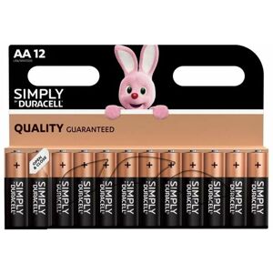 Duracell - Simply aa Alkaline Batteries (Pack 12)