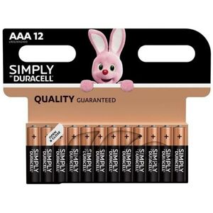 Duracell - Simply aaa Alkaline Batteries (Pack 12)