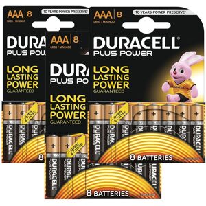 Duracell Plus Power Type AAA Alkaline Batteries, pack of 24