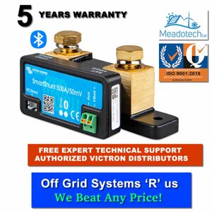 Victron Energy SmartShunt Battery Monitor 500A Bluetooth Inside - SHU050150050