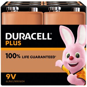 Duracell Plus 9V Battery Alkaline Pack of 4 5009826 DU14230