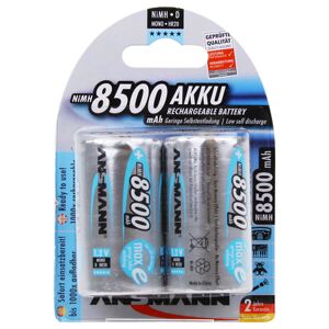 Ansmann Max-E D HR20 8500mAh Pre-Charged Rechargeable Batteries   2 Pack