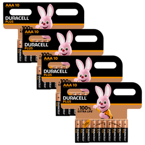 Duracell Plus AAA LR03 Batteries Bulk   40 Pack