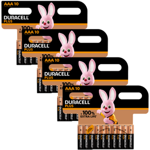 Duracell Plus AAA LR03 Batteries Bulk   40 Pack