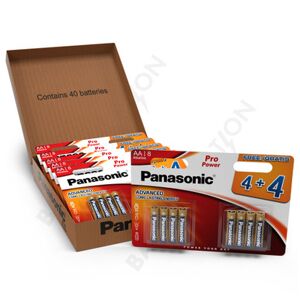 Panasonic Pro Power AA LR6 Batteries   40 Pack
