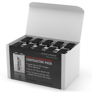 Ultralife 9V Lithium Battery U9VL JP Contractor   10 Pack