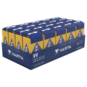 Varta Industrial Pro 4022 9V PP3 6LR61 Batteries   Box of 20